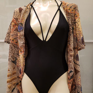 Native/Tribal Pattern Swim Coverup - Size Small